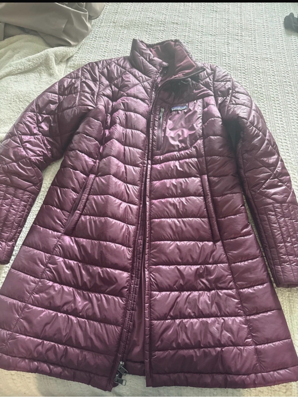 Patagonia Women's Long Quilted Puffer Coat - Plum